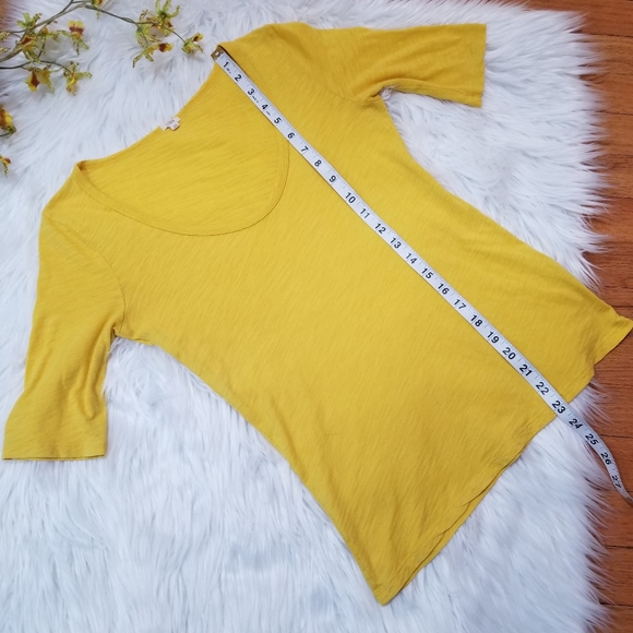 J.CREW T-Shirt Short Sleeves Yellow Color SIZE XS. - Picture 8 of 10